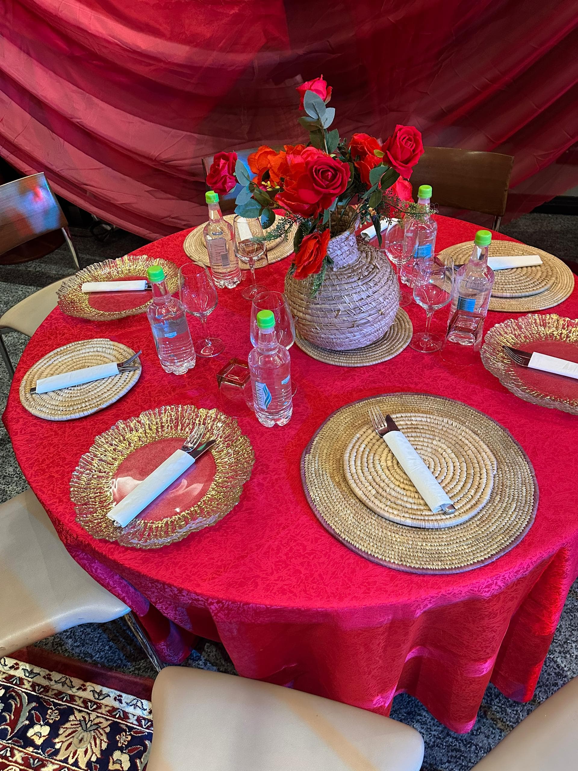 Henna party decoration Lagos — jewel-toned styling and floral details