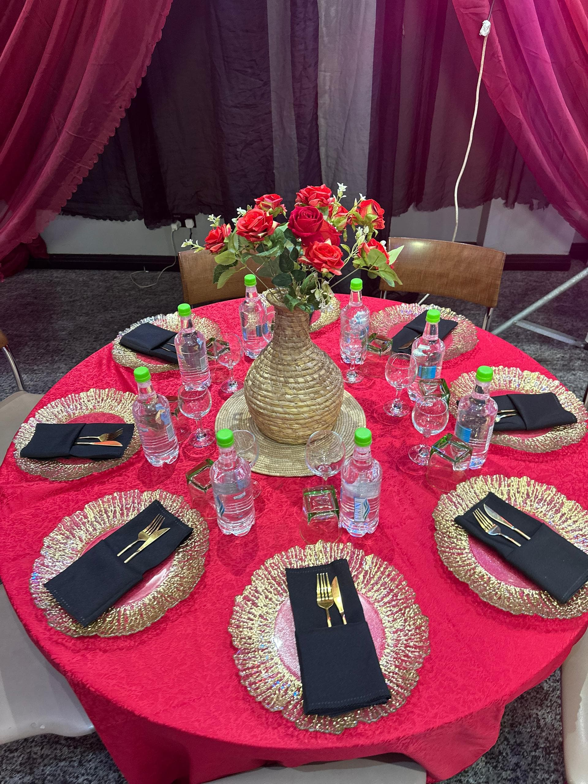 Henna party Lagos — flower wall backdrop for photography and portraits